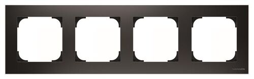 Рамка 4 поста чорний оксамит Sky