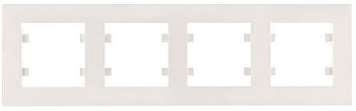 Рамка 4X горизонтальна, Lumina-Intens, біла Hager WL5740