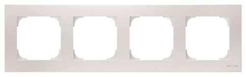 8574 BL Рамка 4 поста белый Sky