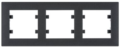 Рамка 3X горизонтальная, Lumina-Intens, черная Hager WL5733