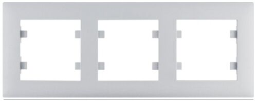 Рамка 3X горизонтальна, Lumina-Intens, срібна Hager WL5732