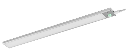 LINEAR LED FLAT SENSOR 60CM 4.2W/830...865 Линейный светодиодный плоский светильник. Датчик движения + аккумулятор USB-С (полки, в мебель, в шкаф, кухня) Ledvance