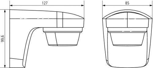 Датчик движения theLUXA S180 BK настенного монтажа IP55 черный фото 3