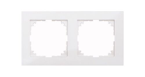 Рамка 2 поста полярно-білий M-PURE