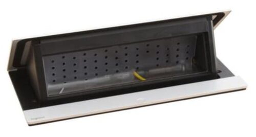 Выдвижной лючок для розеток на 8 модулей Алюминий пустой INCARA POP-UP Legrand 