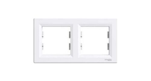 2-місцева горизонтальна рамка (білий) Asfora