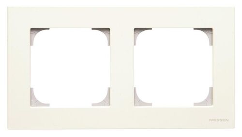 Рамка 2 поста білий Sky