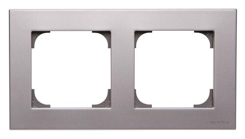 Рамка 2 поста срібний Sky