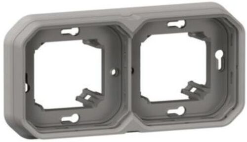 PLEXO Рамка-супорт 2-постова горизонтальна/вертикальна вбудований, колір Сірий