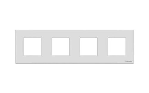 N2274 BL Рамка 4 поста белый  Zenit