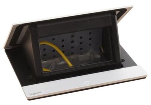 Выдвижной лючок для розеток на 4 модуля Алюминий пустой INCARA POP-UP Legrand 