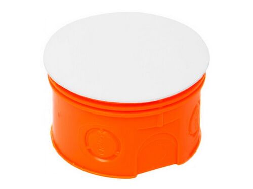 Распределительная коробка 80х50 IP20 внутренняя под кирпич круглая с крышкой SMARTBOX PLANK Electrotechnic