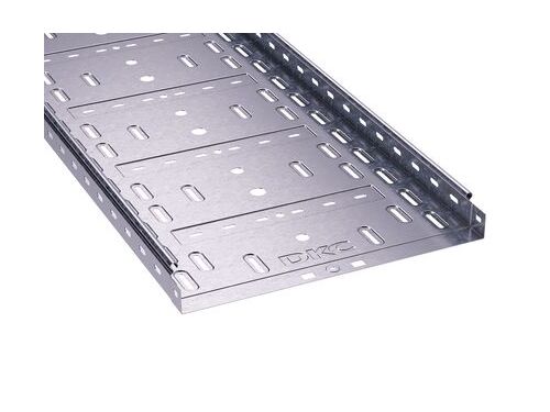 Лоток перфорированный 400х100 горячего цинкования метод Сендзимира L 3000 ДКС
