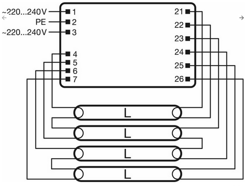 ЭПРА QT-FIT8 3X18,4X18/220-240 VS20  OSRAM фото 3