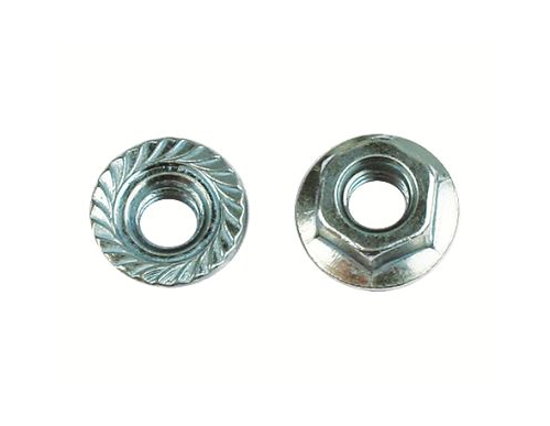 Гайка с насечкой препятствующей откручивание М6 inox ДКС