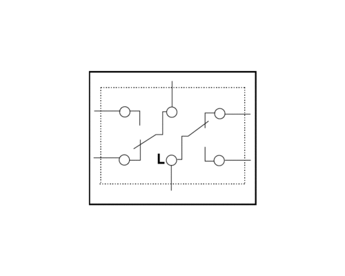вимикач перехресний Asfora Сталь фото 1