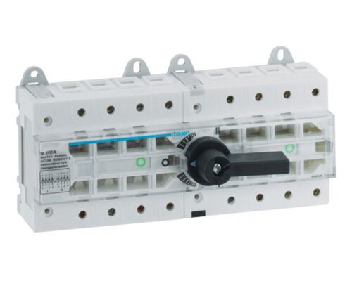 Переключатель трехпозиционный I-0-II 63А, 400/690В, 4-полюса, 12мод hager