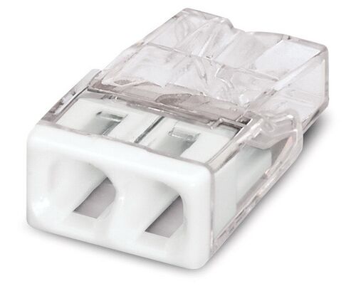 Клемма строительно-монтажная на 2 провода 0.5-2.5 мм2 /24А WAGO