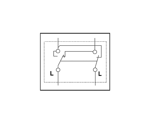 Проходной выключатель 2-клавшный Asfora Антрацит фото 1