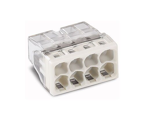 Клема будівельно-монтажна на 8 проводів 0.5-2.5 мм2 /24А WAGO