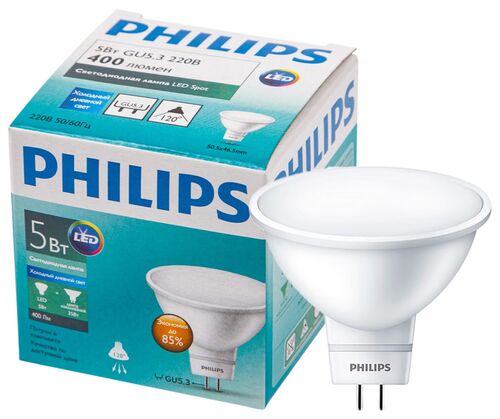 ESS LEDspot 5W 400lm GU5.3  865 220V светодиодная лампа PHILIPS