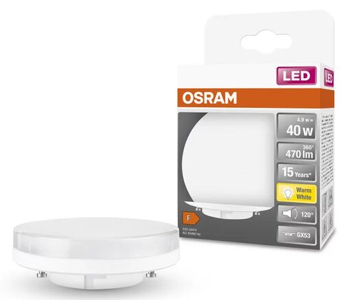 Светодиодный светильник-лампа LED GX53 120° 40-4,9W/827 230V LEDVANCE