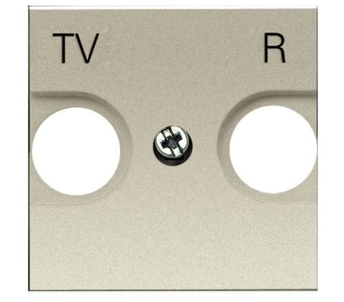 Накладка TV-R розетки 2-мод шампань Zenit