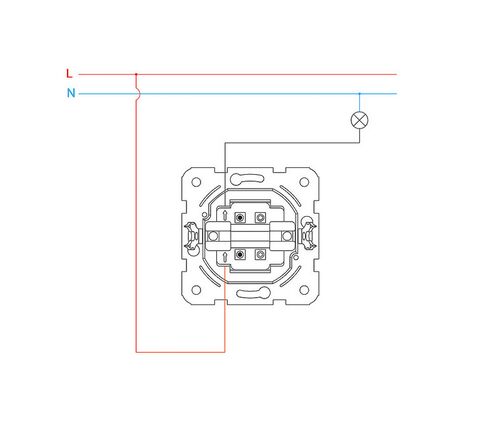 Выключатель 1-клавшный Asfora Сталь фото 2