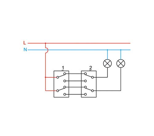 прохідний вимикач 2-клавшный Asfora Бронза фото 3