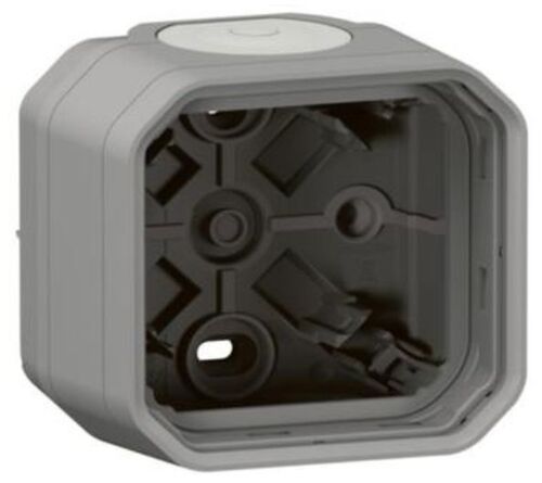 PLEXO Коробка накладна 1-постова, колір Сірий