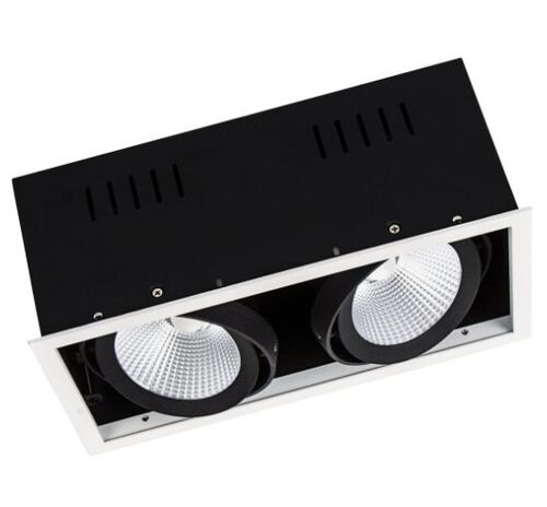 SP MULTI 2x30W/3000K FL WT/BK Встраиваемый точечный поворотный светильник Ledvance