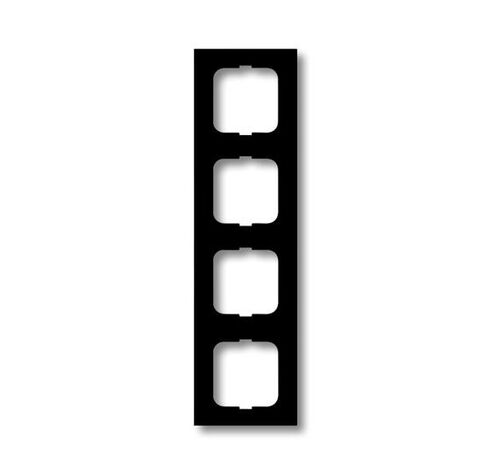 1724-885K Рамка 4 поста черный бархат Future Linear