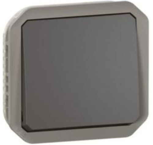 Переключатель 1 клавишный универсальный выключатель 10А механизм, цвет Антрацит ЕІВ PLEXO IP55 NEW Legrand