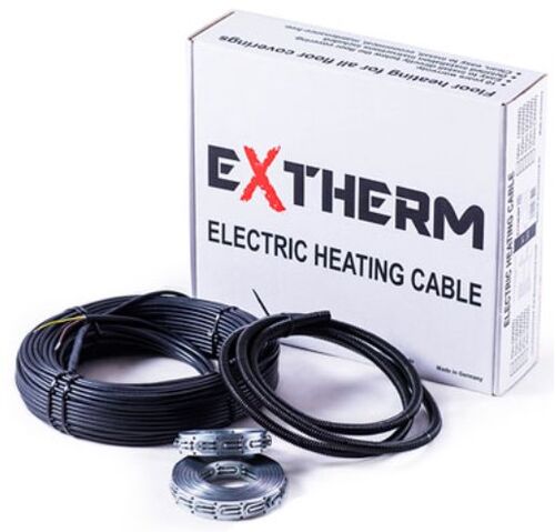 Кабель нагрівальний 30 м 230 V AC Потужність 600 Вт в Чистову/Чорнову Стяжку під покриття або на вулиці обігрів труб, покрівлі, сходів