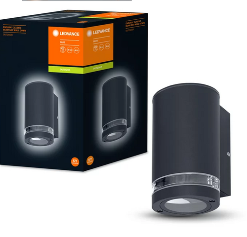 ENDURA Classic Beam Gap Wall Down GU10 DG IP44 Фасадный светильник-Бра ВНИЗ стекло/алюминий LEDVANCE фото 1