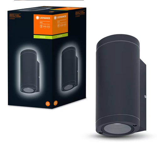 ENDURA Classic Beam Wall UpDown GU10 DG IP44 Фасадный светильник-Бра ВВЕРХ-ВНИЗ стекло/алюминий LEDVANCE фото 1