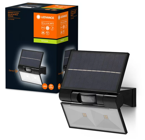 ENDURA Flood Solar Double Sensor 2,9 Вт 3000 K DG IP44 Прожектор на солнечной батарее: Гаражи, Фасады зданий LEDVANCE фото 1