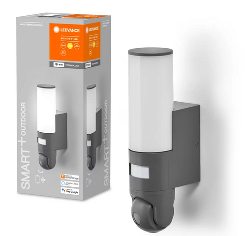SMART+ Wifi Wall Camera Control 16 W DG IP44 Светильник с камерой, спикер, сигнализация и видеозапись LEDVANCE фото 1