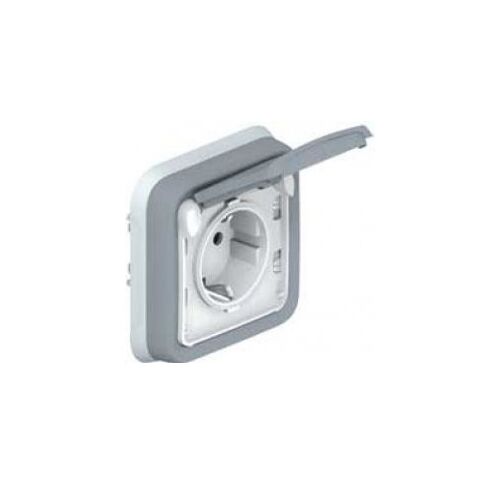 Встраиваемая розетка IP55 с крышкой PLEXO