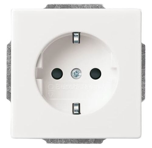 20 EUC-84-500 Розетка із заземленням  Future/Carat/Axcent (білий) ABB