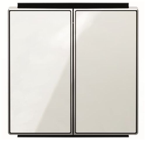 8511 CB Клавиша подвійна, Sky (біле скло) Niessen ABB