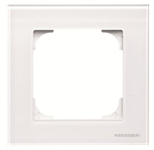 8571 CB Рамка 1-местная, Sky (белое стекло) Niessen ABB