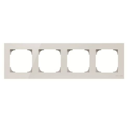 8574 CB Рамка 4-местна Sky (біле скло) Niessen ABB