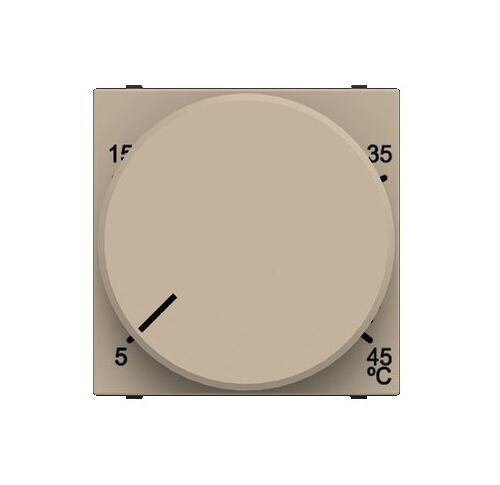 N2240.3 CV Терморегулятор с датчиком (2мод., шампань), Zenit Niessen ABB