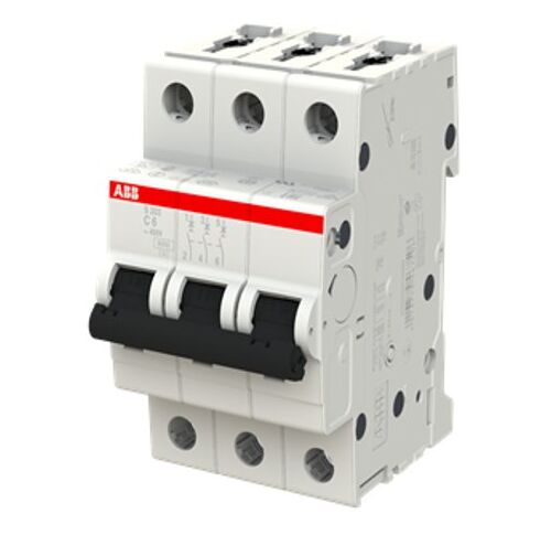 S203-C6 3Р Миниатюрный автоматический выключатель 6А C 6kA System pro M compact ABB
