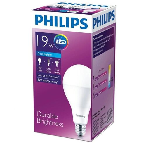 LEDBulb 19W E27 6500K 230V A80 Лампа-груша Essential Philips