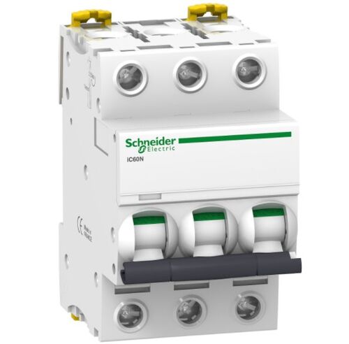 Автоматичний вимикач Schneider  3P 50A "D" 3 модуля серія iC60N 6КА