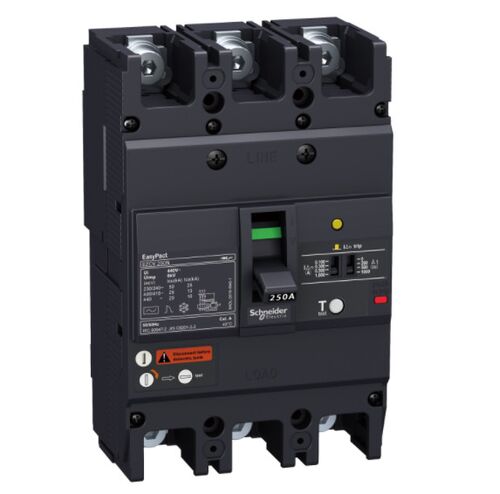 EasyPact 25кА 3P3T 63А c УЗО Автоматический выключатель в литом корпусе Schneider EZCV250N3063