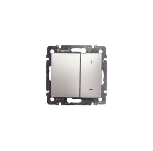 Диммер-светорегулятор 40-600 Вт кнопочный Valena (алюминий)