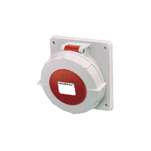 Розетка 125A 5P 6H 400V IP67 панельная наклонная Mennekes